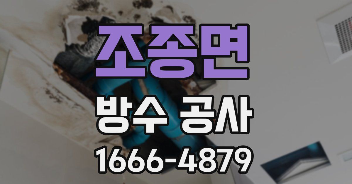 조종면 방수 공사