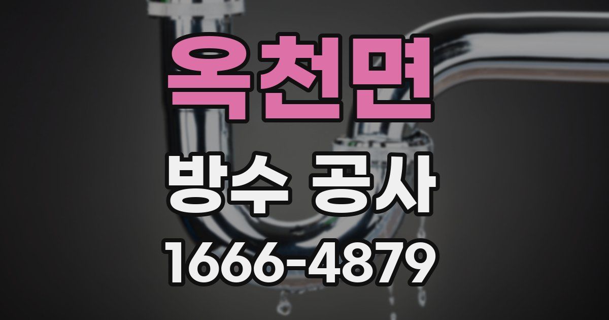 옥천면 방수 공사