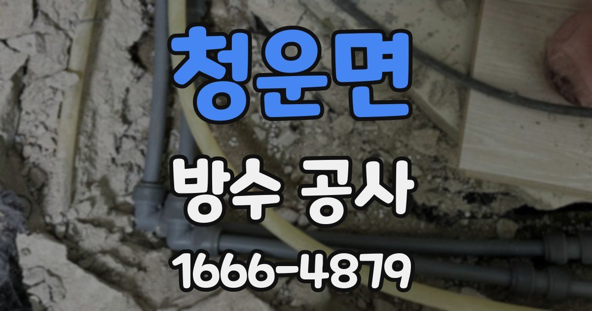 청운면 방수 공사