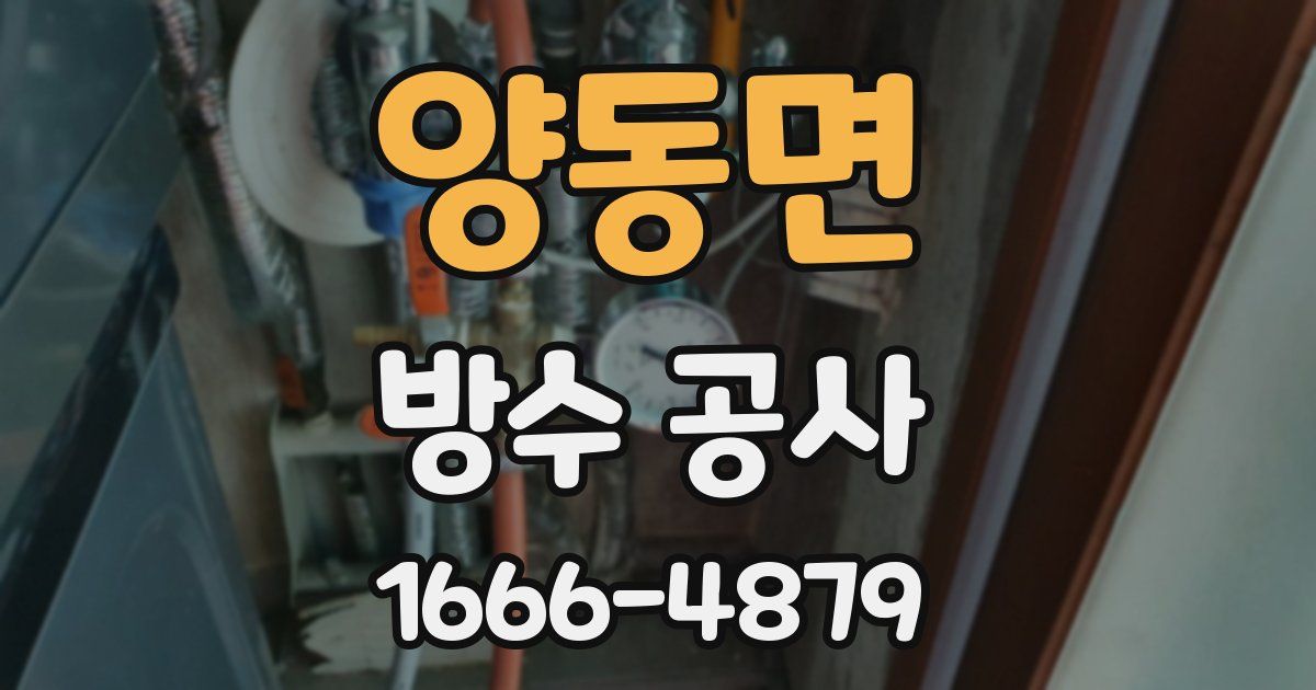 양동면 방수 공사