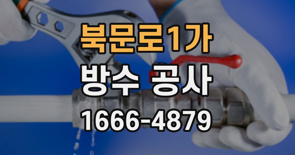 북문로1가 방수 공사