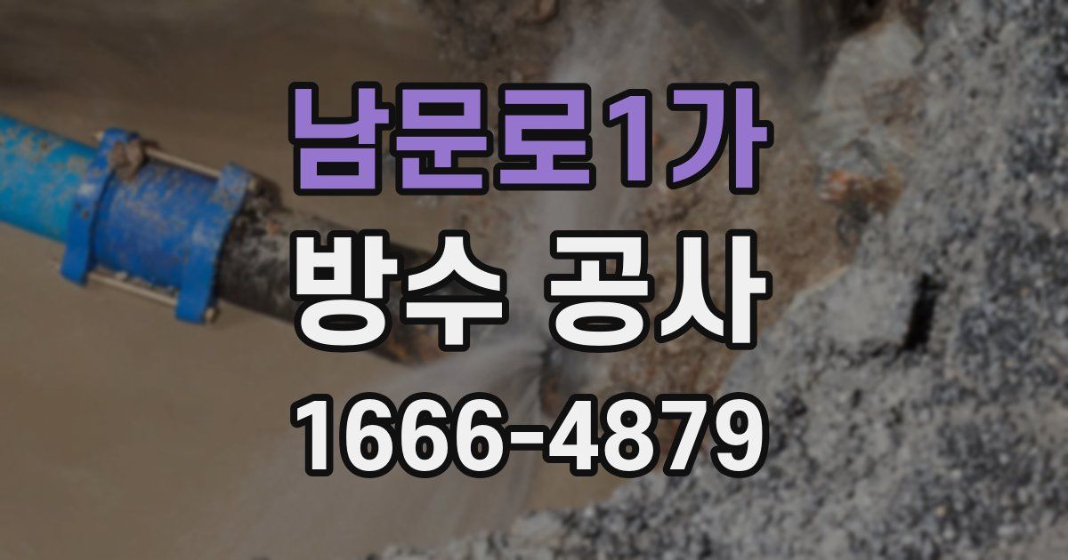 남문로1가 방수 공사