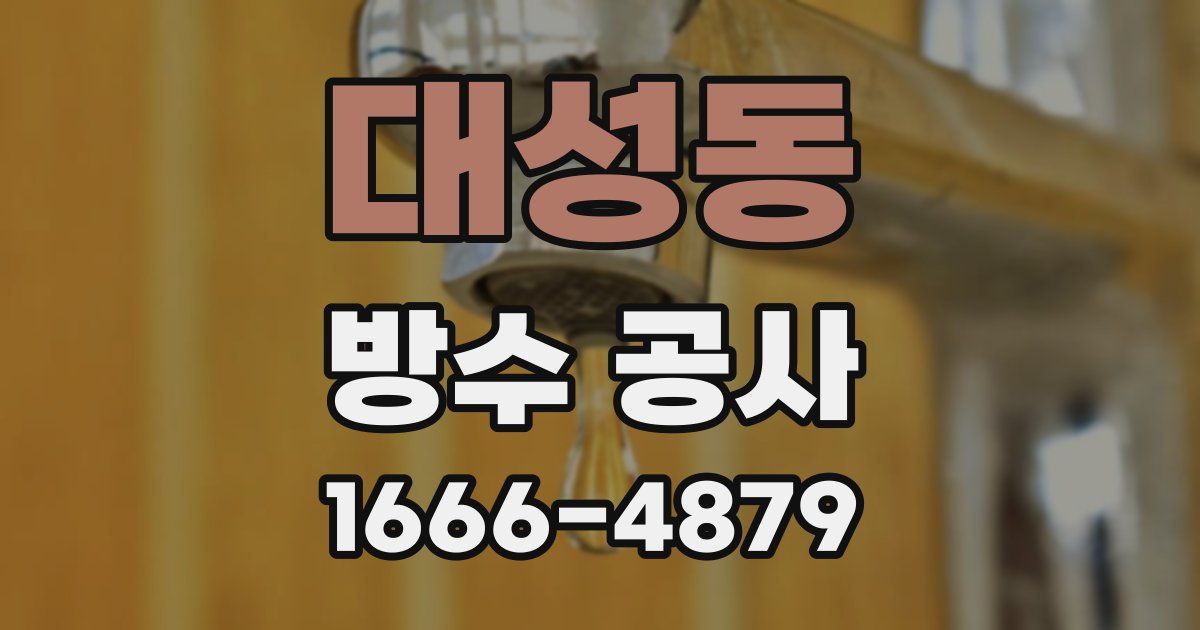 대성동 방수 공사