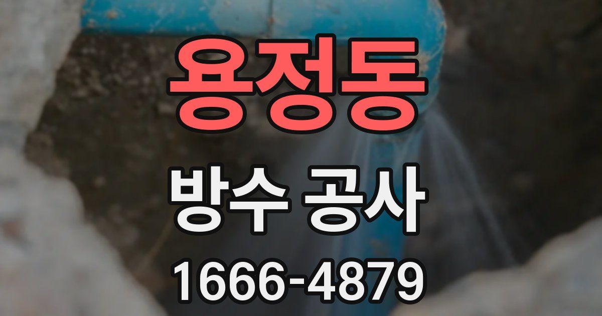 용정동 방수 공사