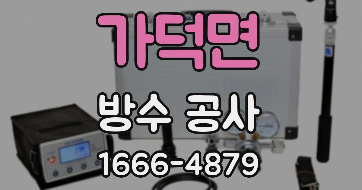 가덕면 방수 공사
