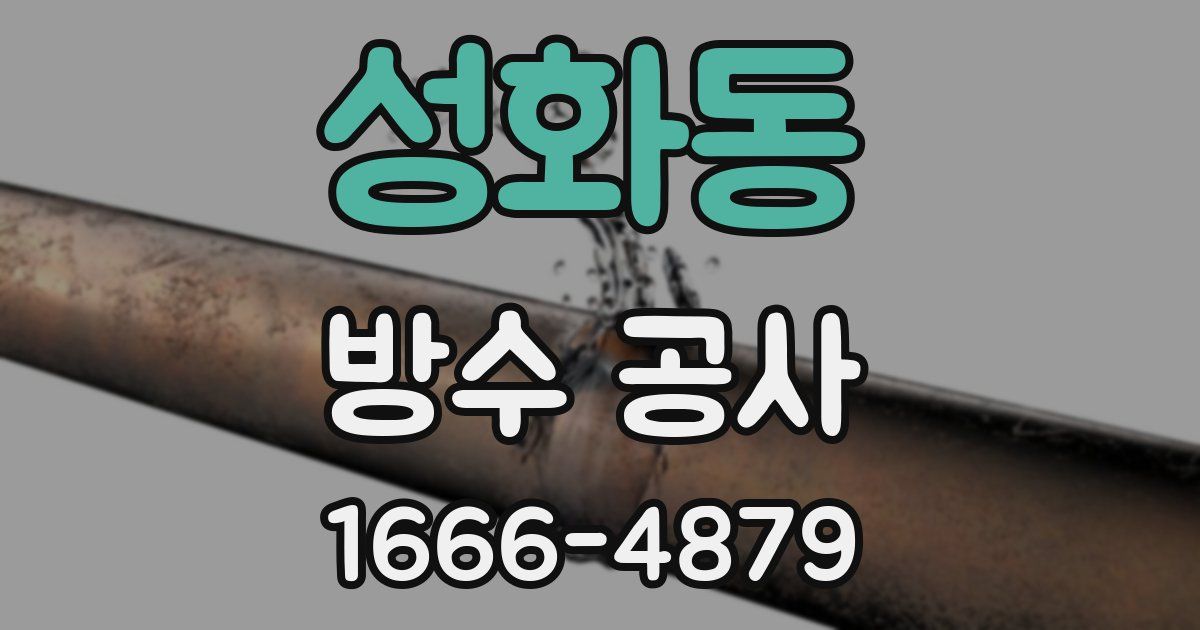성화동 방수 공사