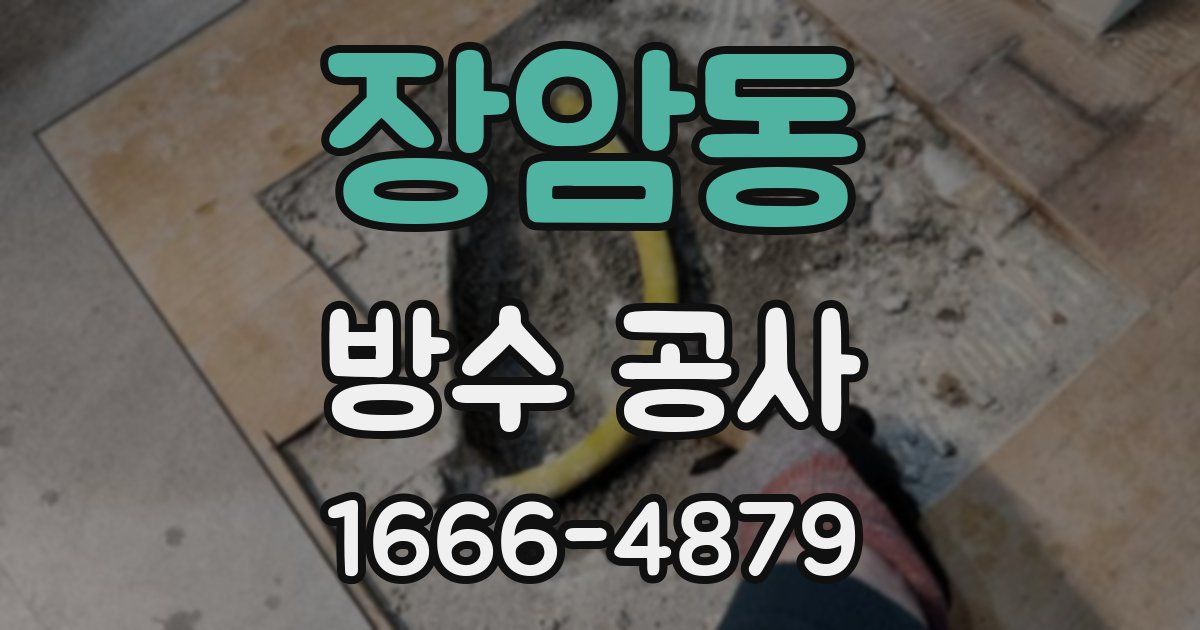 장암동 방수 공사