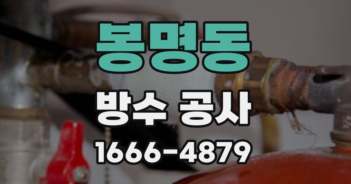 봉명동 방수 공사