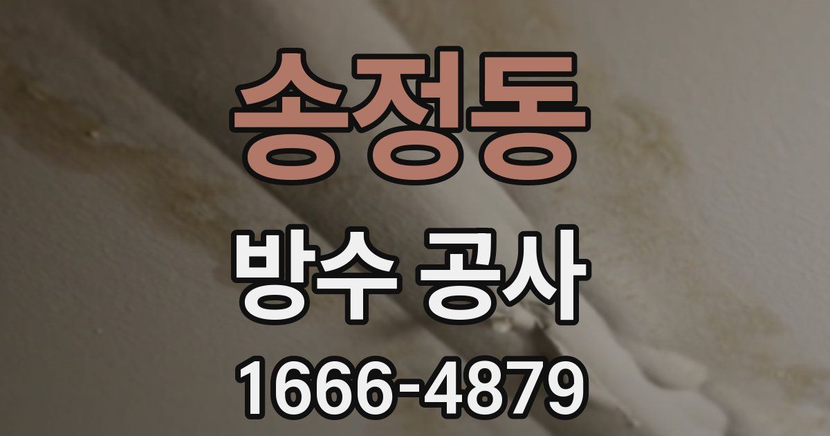 송정동 방수 공사