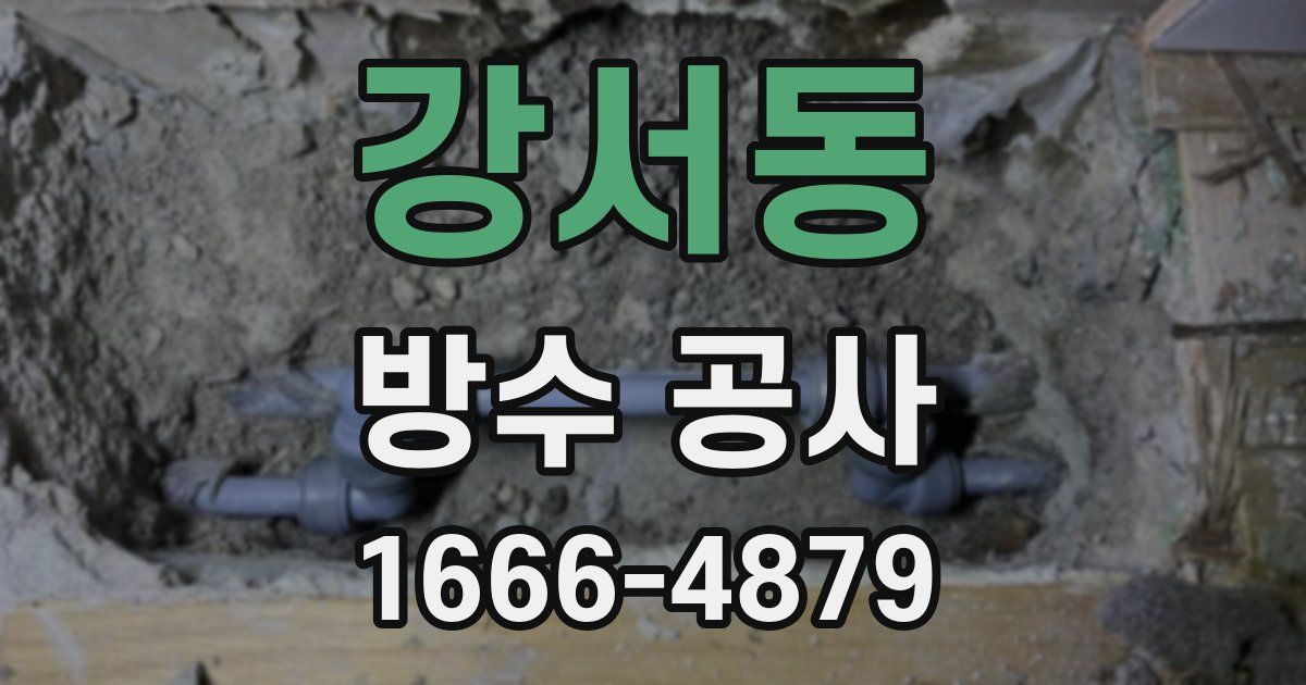 강서동 방수 공사