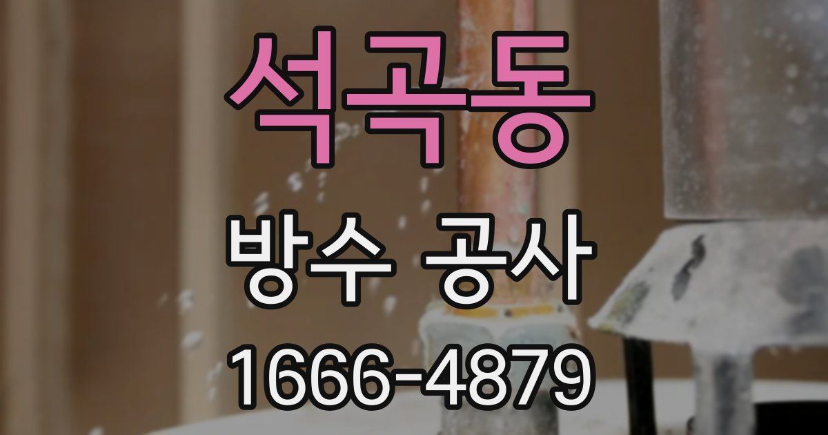 석곡동 방수 공사