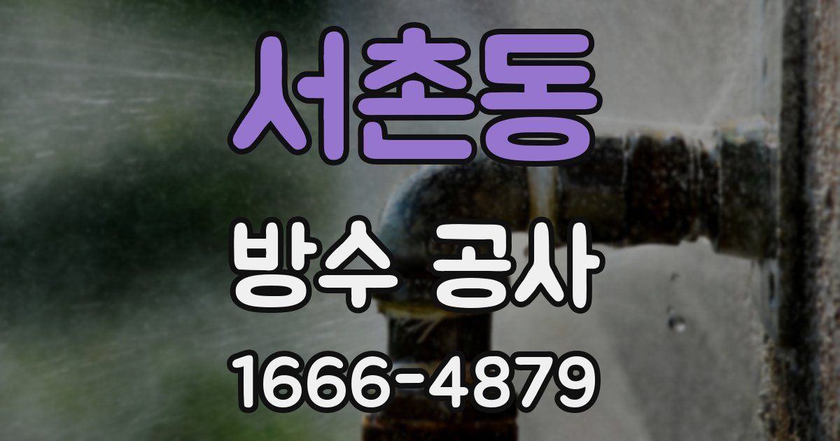 서촌동 방수 공사