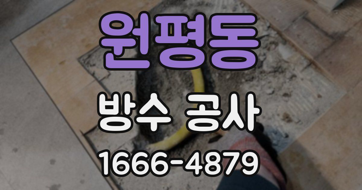 원평동 방수 공사
