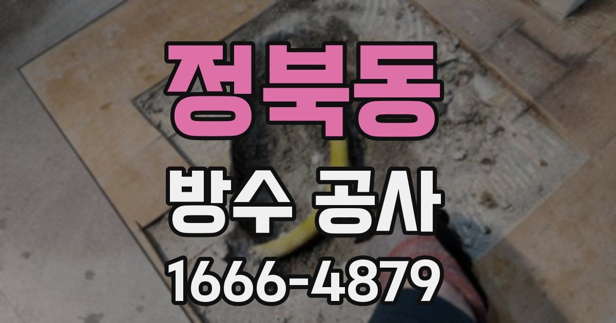 정북동 방수 공사