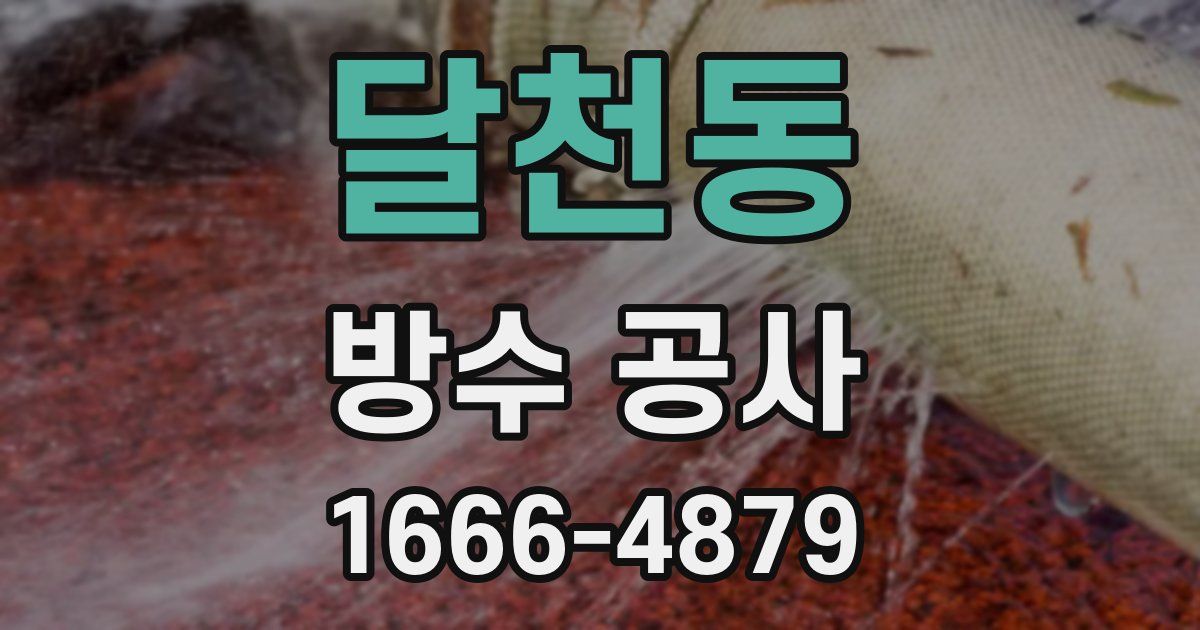 달천동 방수 공사