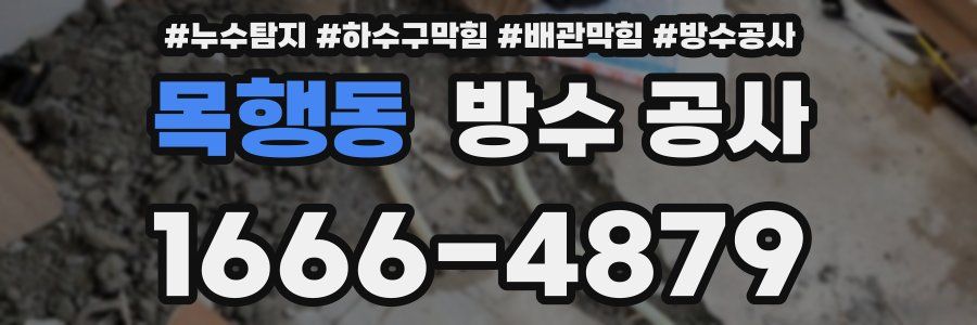 목행동 방수 공사