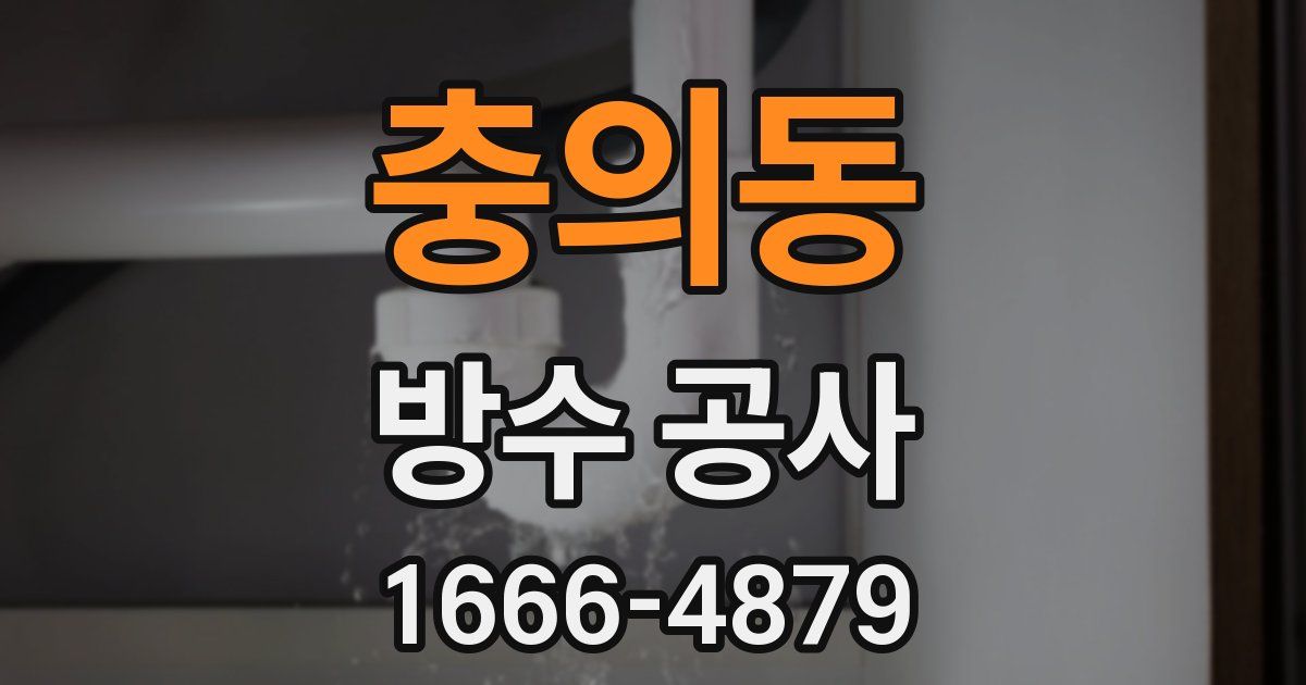 충의동 방수 공사