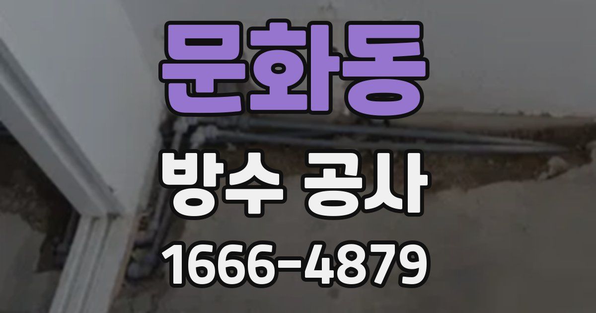 문화동 방수 공사