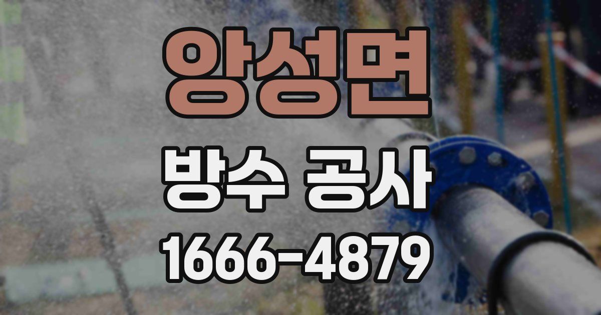 앙성면 방수 공사