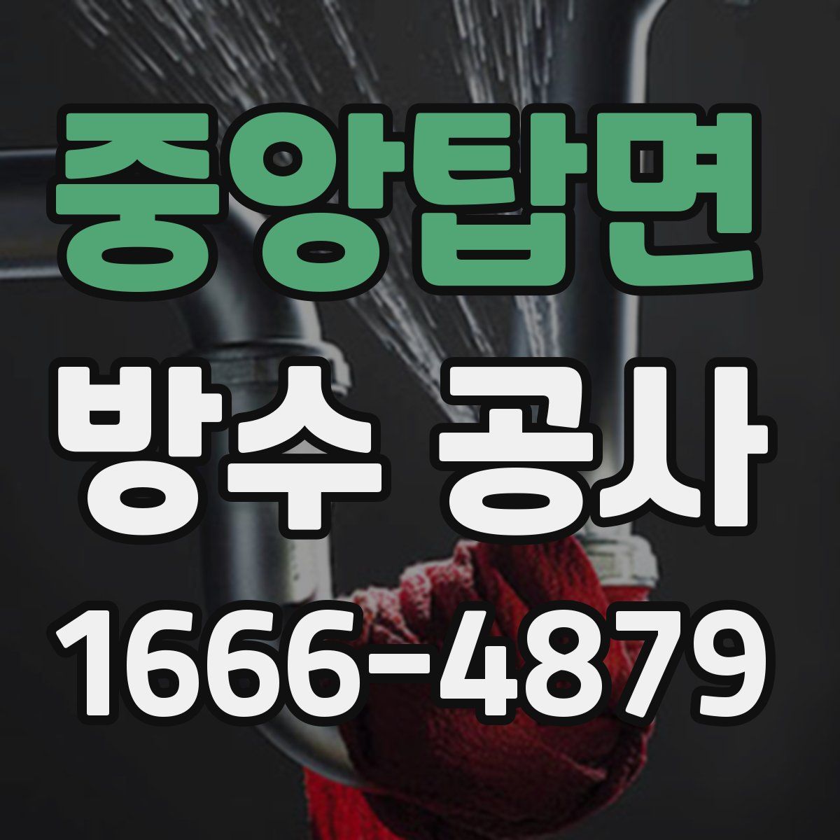 중앙탑면 방수 공사