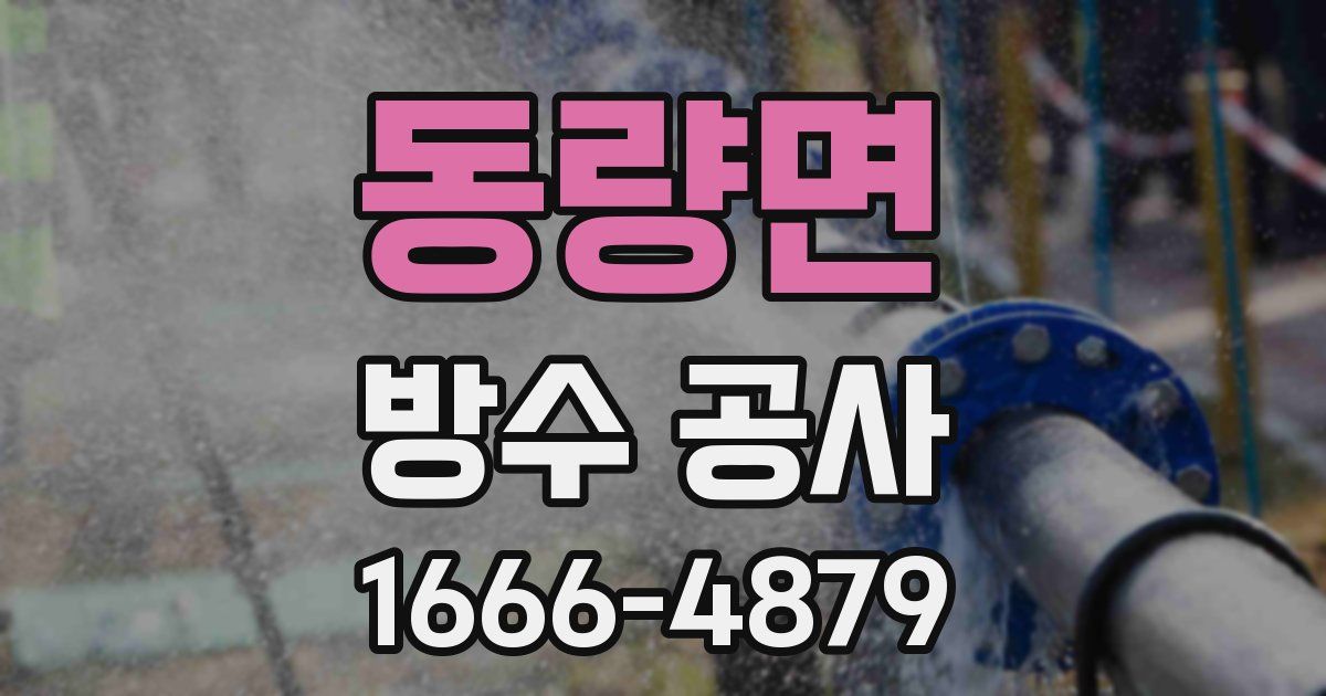 동량면 방수 공사