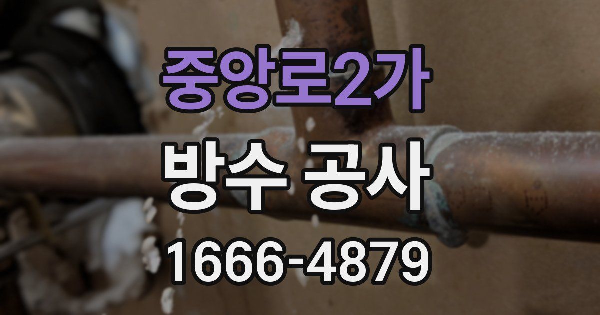 중앙로2가 방수 공사