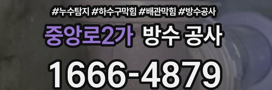 중앙로2가 방수 공사