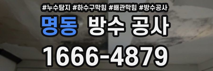 명동 방수 공사