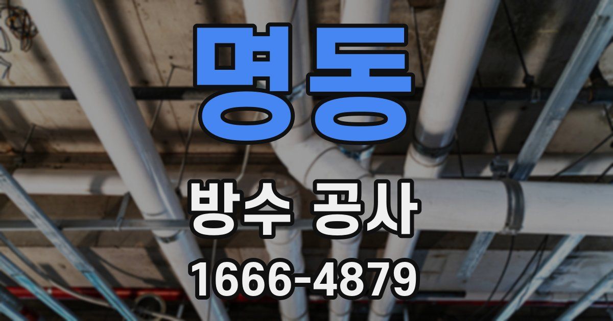 명동 방수 공사