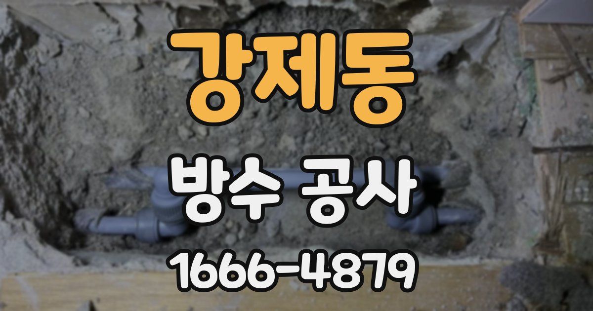강제동 방수 공사