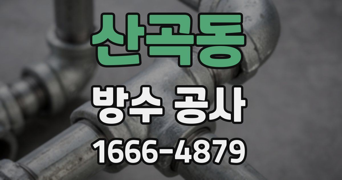 산곡동 방수 공사