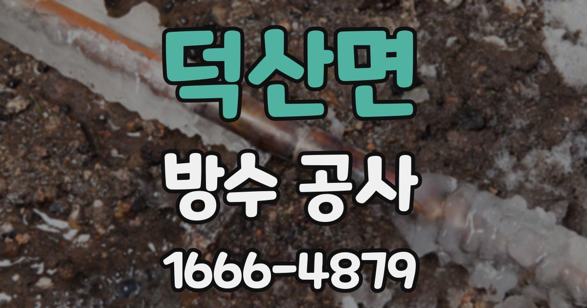 덕산면 방수 공사