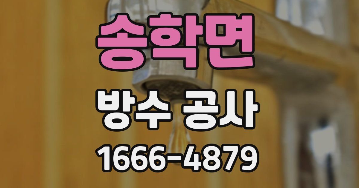 송학면 방수 공사