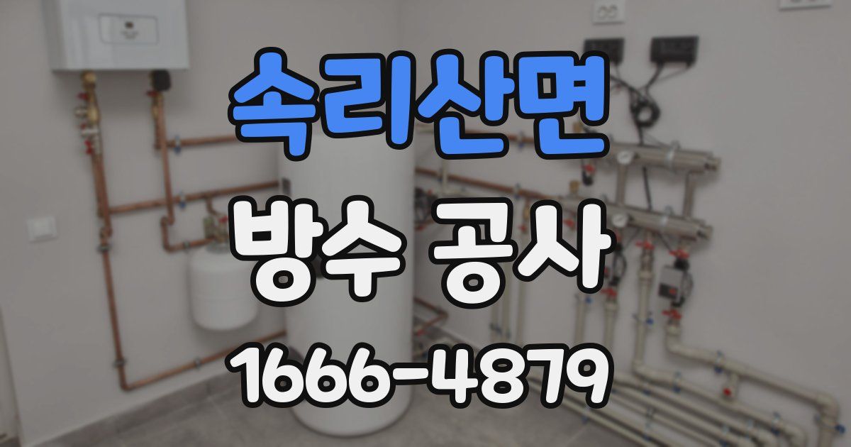 속리산면 방수 공사