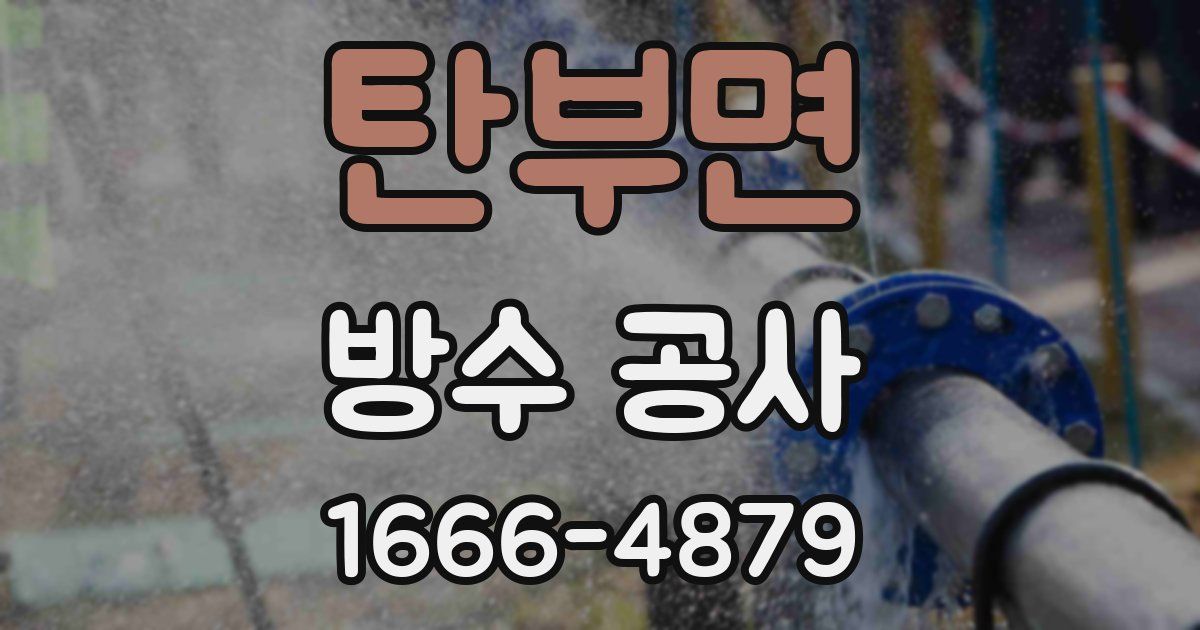 탄부면 방수 공사