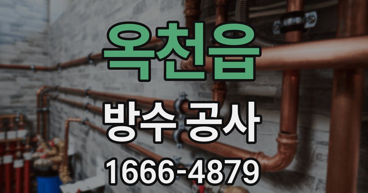 옥천읍 방수 공사