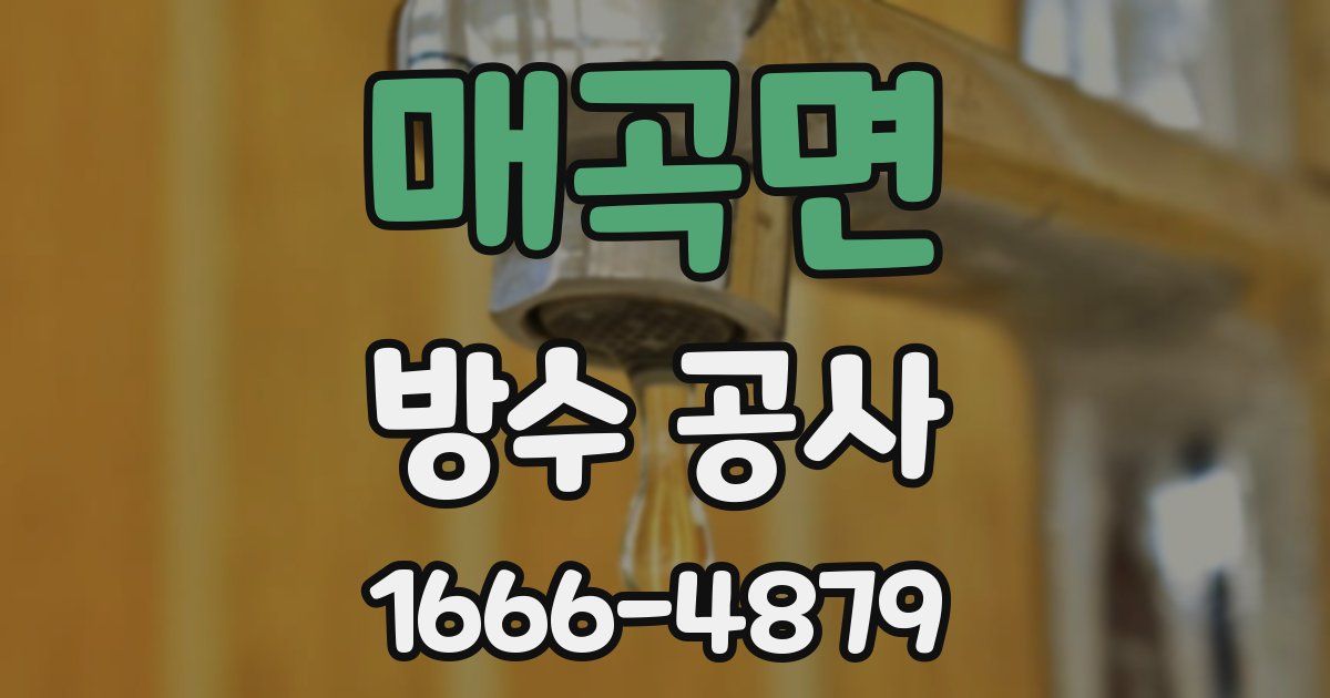 매곡면 방수 공사