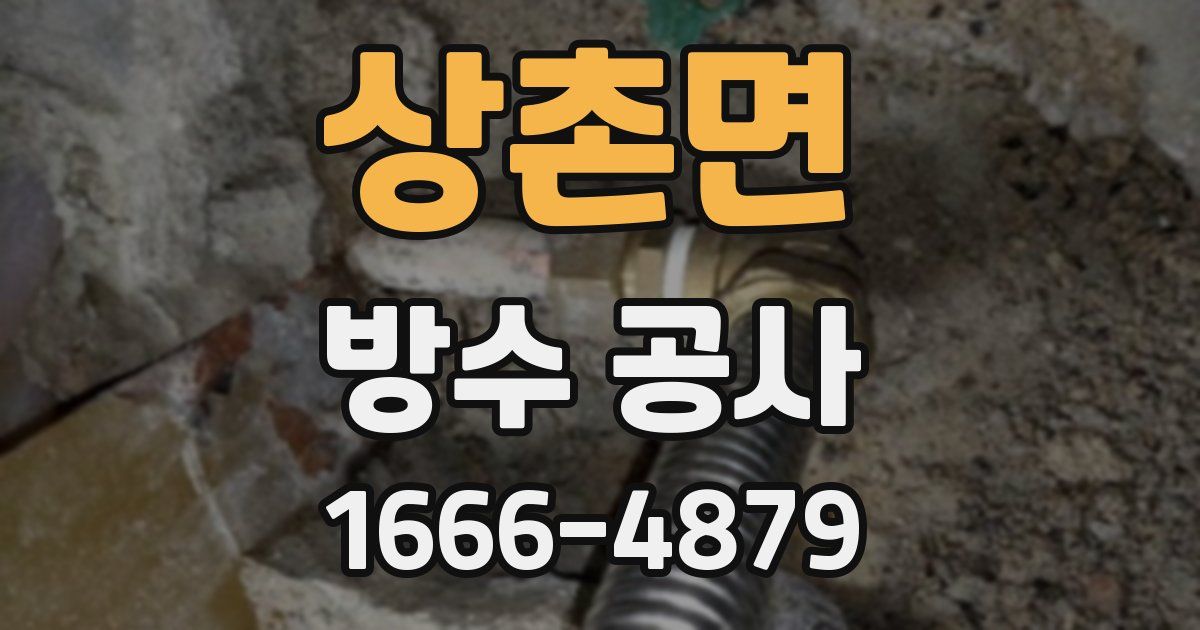 상촌면 방수 공사