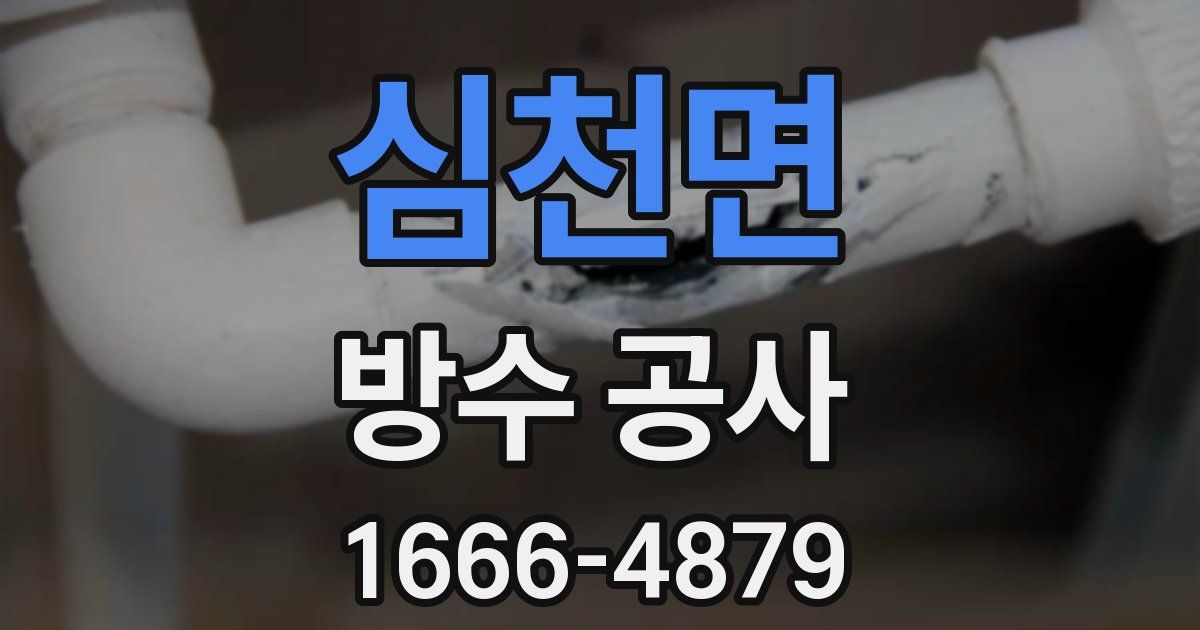 심천면 방수 공사