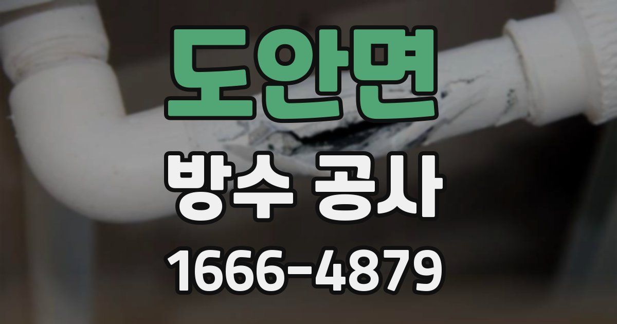 도안면 방수 공사