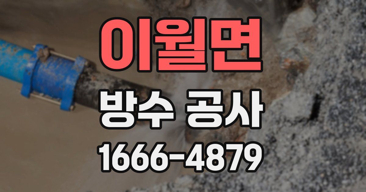 이월면 방수 공사