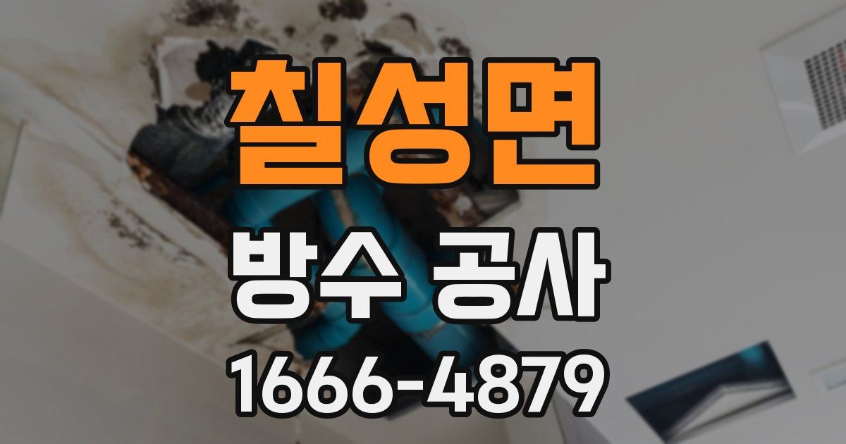 칠성면 방수 공사