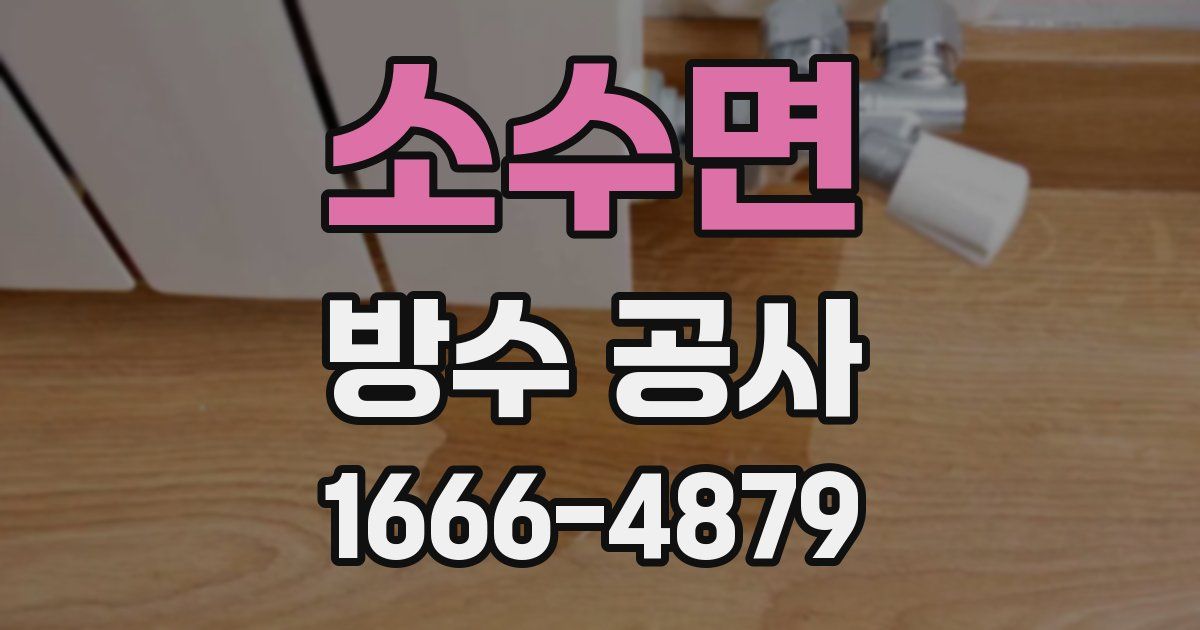 소수면 방수 공사