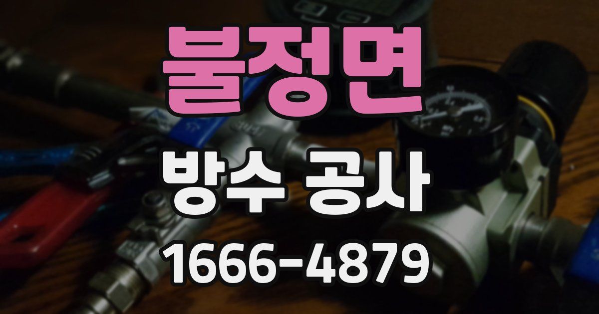 불정면 방수 공사