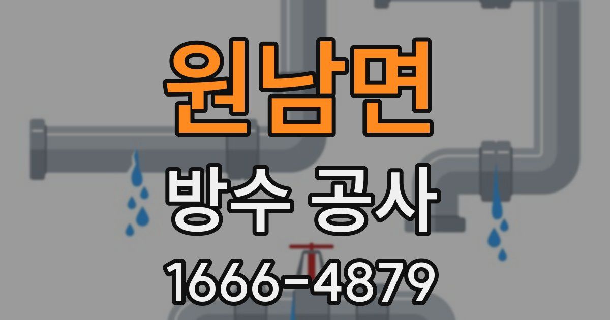 원남면 방수 공사