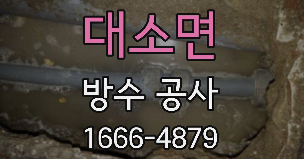 대소면 방수 공사