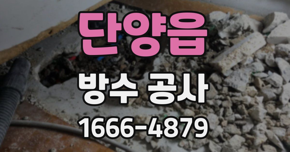 단양읍 방수 공사