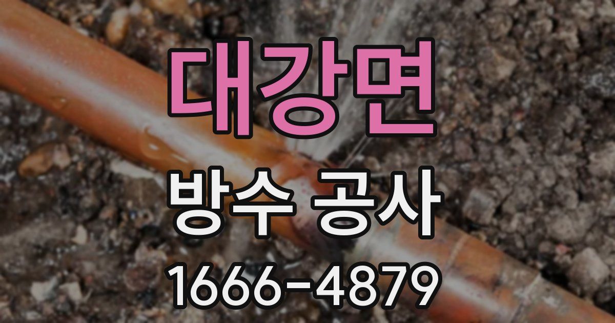 대강면 방수 공사