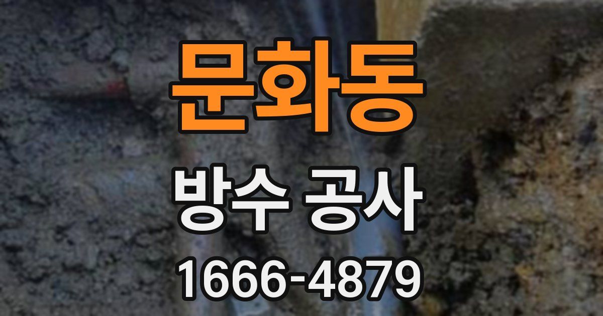 문화동 방수 공사