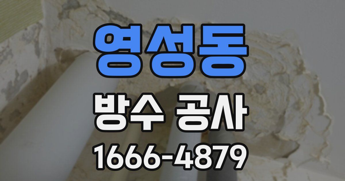 영성동 방수 공사